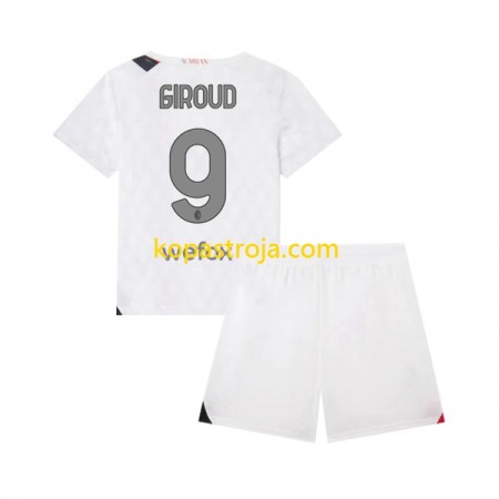 Billiga Fotbollströjor AC Milan Olivier Giroud 9 Barn Borta tröja 2023/24 Kortärmad